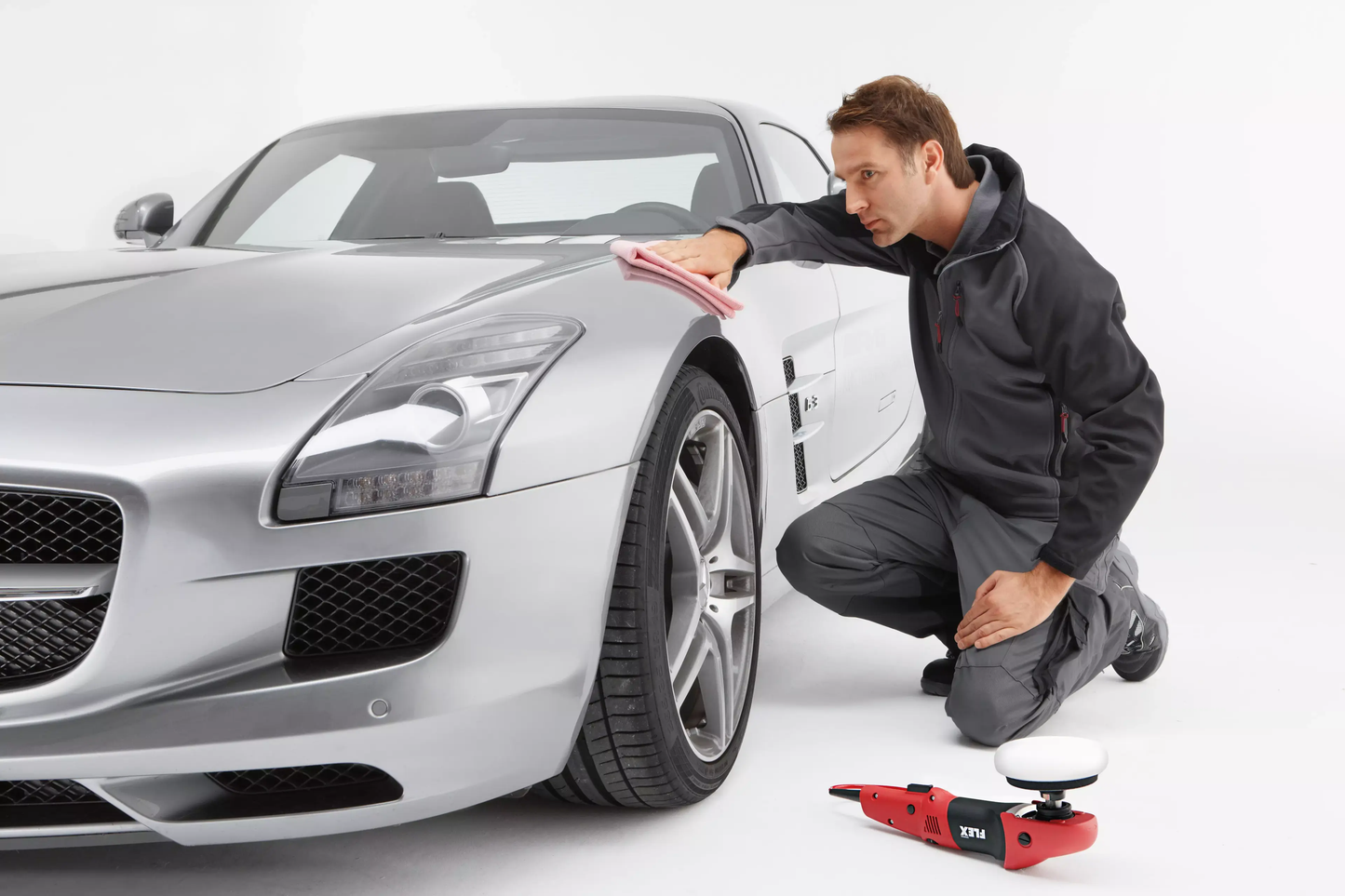 PE 14-3 125 Ergonomic polisher with speed control trigger