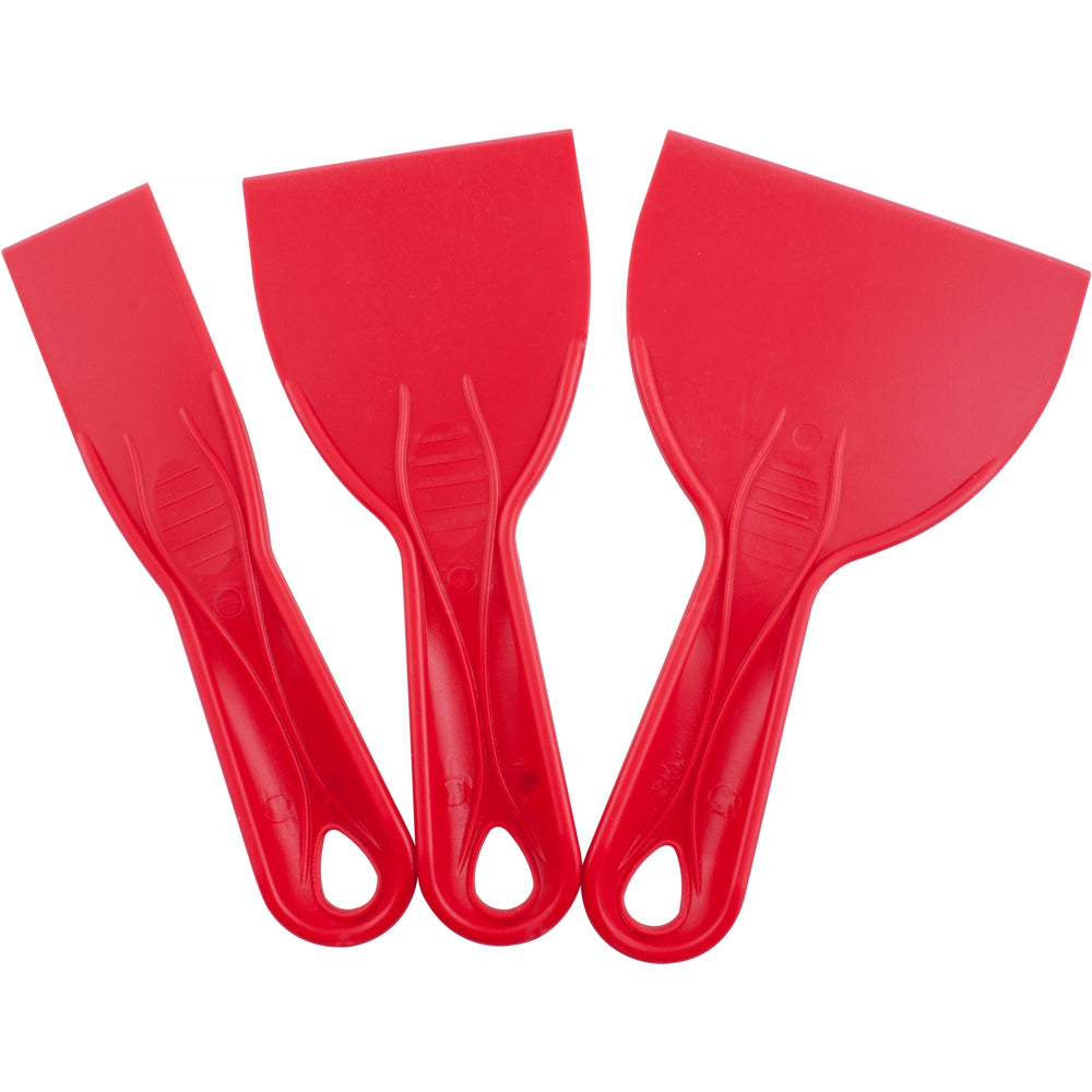 Putty Knife (Scraper) Plastic 3 Piece Set 38 76 & 100mm