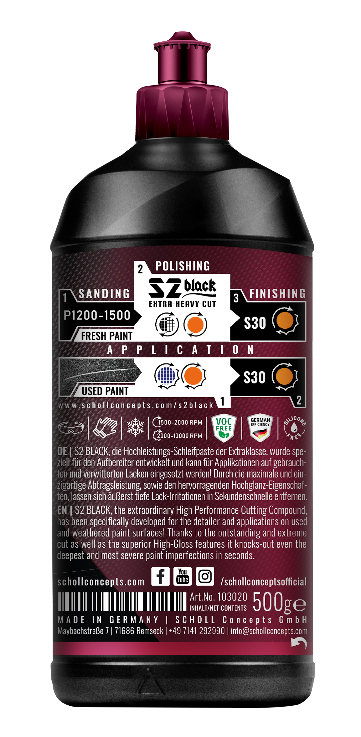 S2 BLACK Extra-Heavy-Cut