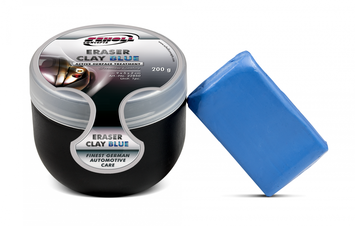 CLAY&CLEAN Eraser Clay 200 g blue Box