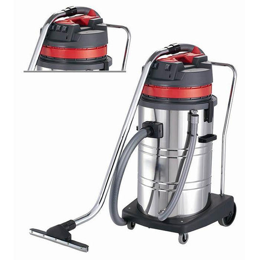 B-LINE WET & DRY S/STEEL VAC 2 MOTOR 80LT