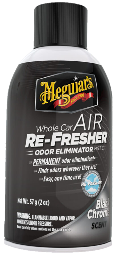Air-Refresher Odor Eliminator: Black Chrome / New Car