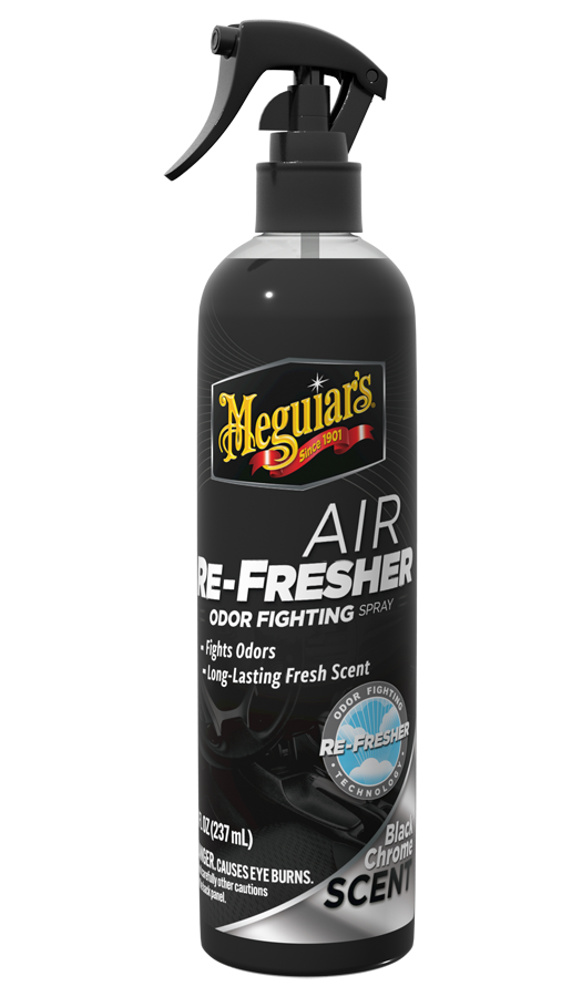 Air Refresher Spray: Black Chrome / New Car Scent