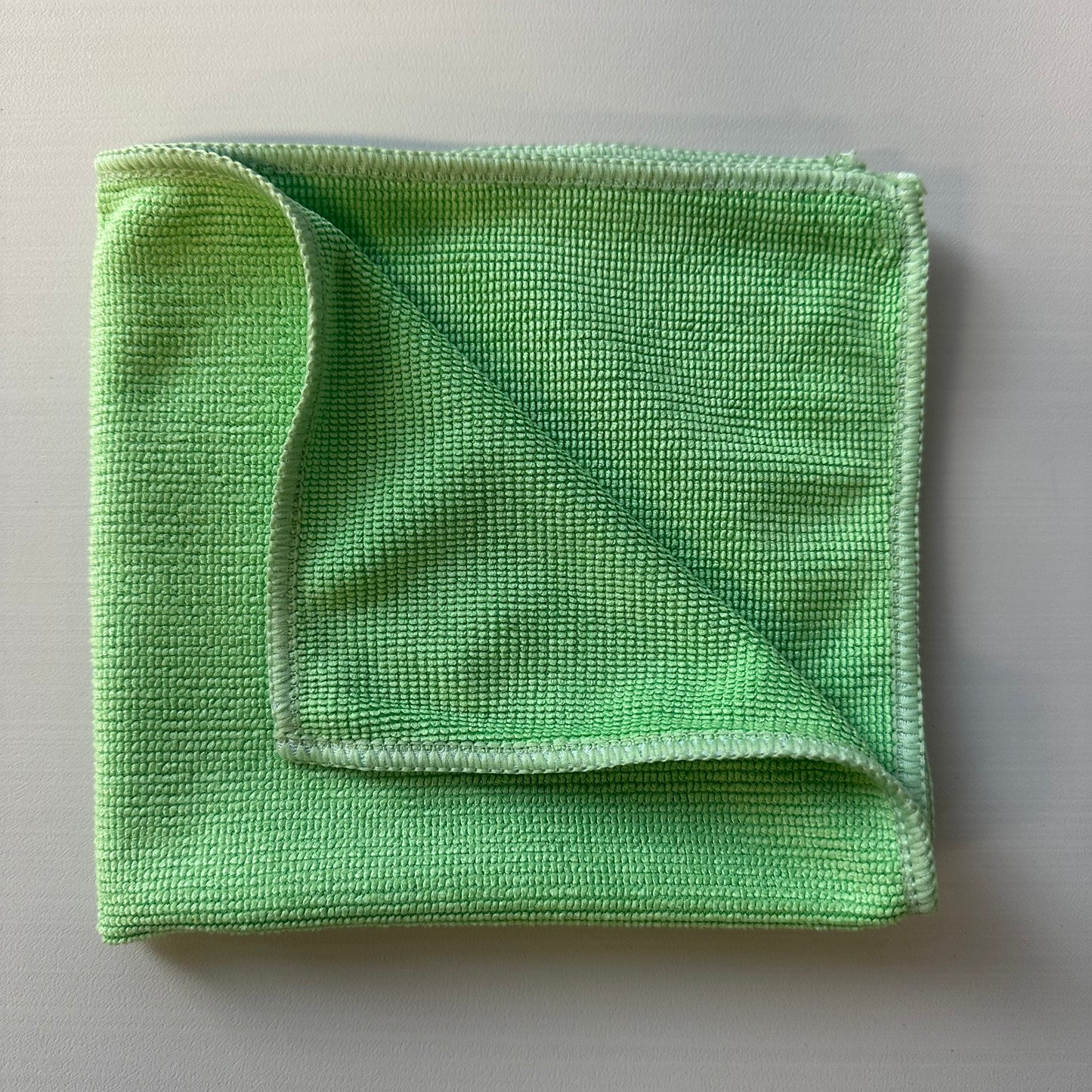 Microfiber Towel Pearl Weave Glass 345GSM 360mmX360mm (Green)