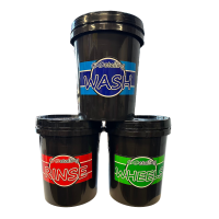 GADetailing Wash, Rinse & Wheel Buckets With Lids 20L