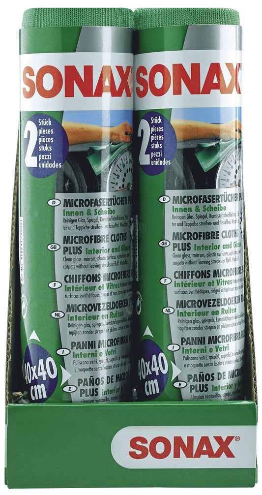 Microfibre Cloths PLUS interior and glass (2 pcs.)