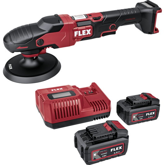 Flex PE 150 18.0-EC/5.0 Set - Cordless rotary polisher 18.0 V