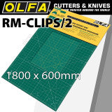 Olfa Mat Set 900 X 600mm X 2 Incl 2 Joining Clips For Rotary Cutters